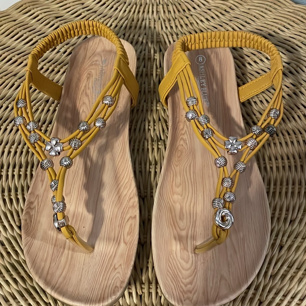 Ashley Blue Comfort sandal, size 8 - Picture 3 of 6